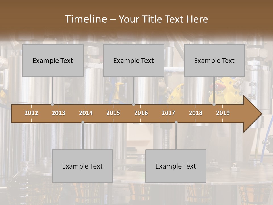 A Machine With A Bunch Of Yellow Birds On It PowerPoint Template