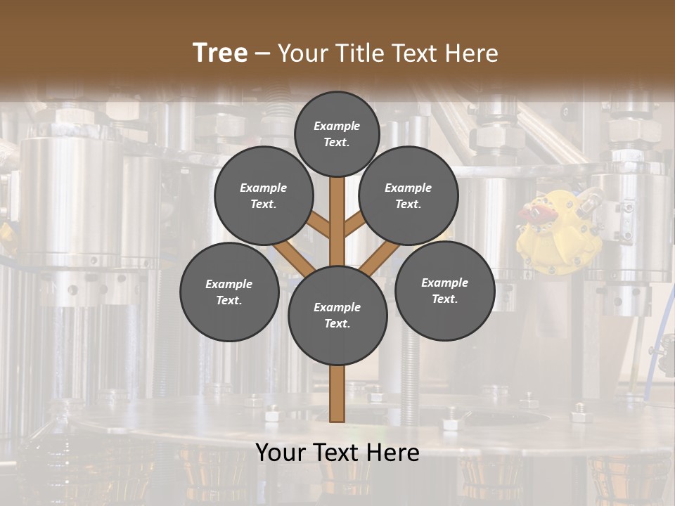A Machine With A Bunch Of Yellow Birds On It PowerPoint Template