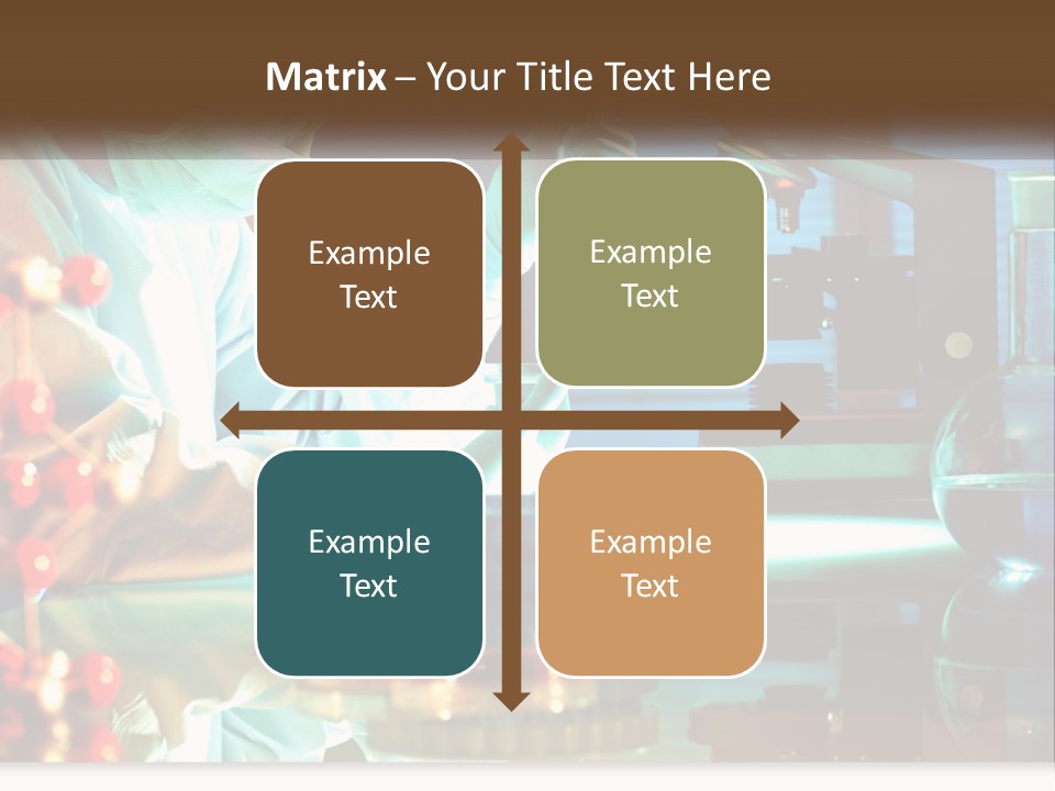 A Man In A Lab Coat Is Doing Something PowerPoint Template