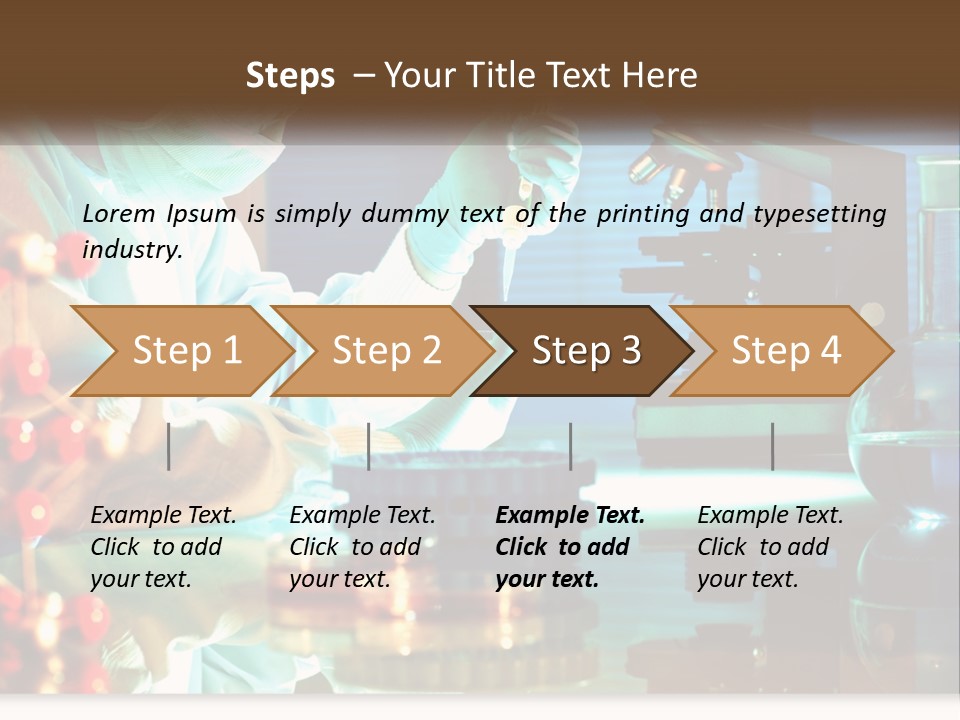 A Man In A Lab Coat Is Doing Something PowerPoint Template