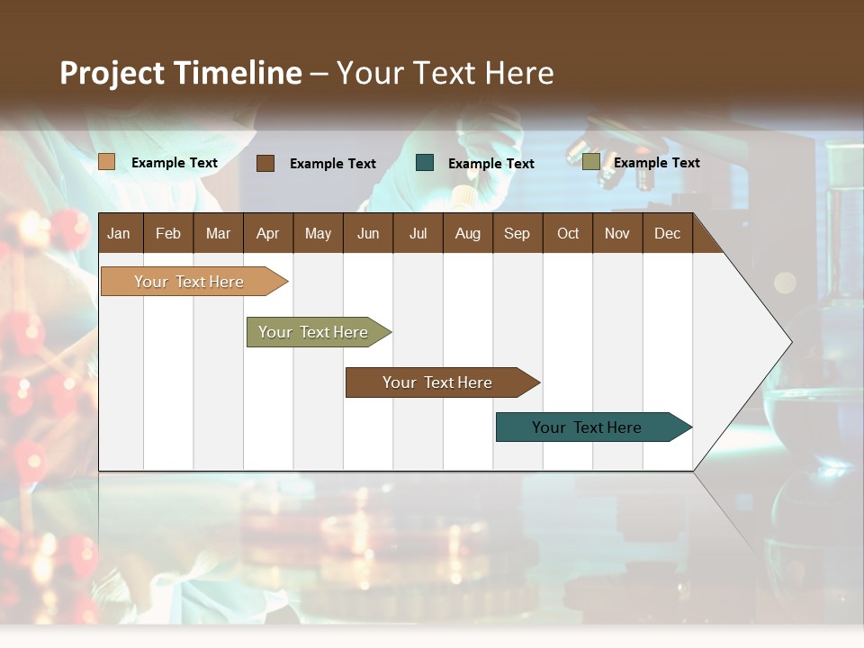 A Man In A Lab Coat Is Doing Something PowerPoint Template