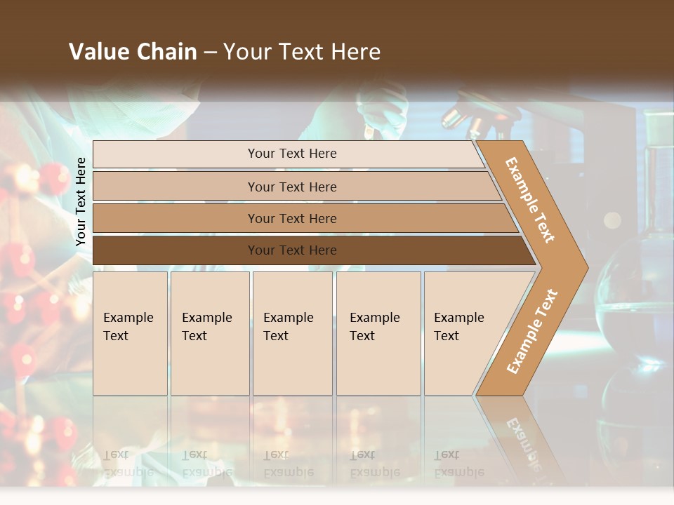 A Man In A Lab Coat Is Doing Something PowerPoint Template