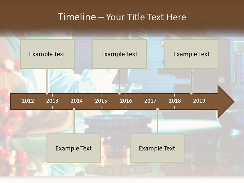 A Man In A Lab Coat Is Doing Something PowerPoint Template