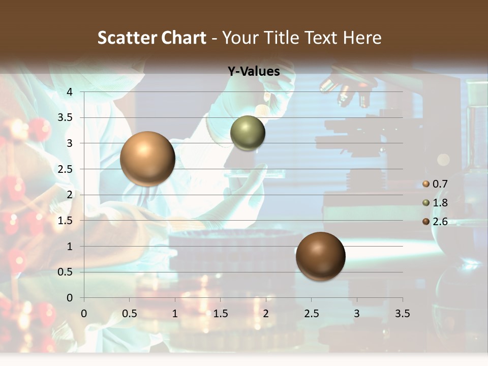 A Man In A Lab Coat Is Doing Something PowerPoint Template