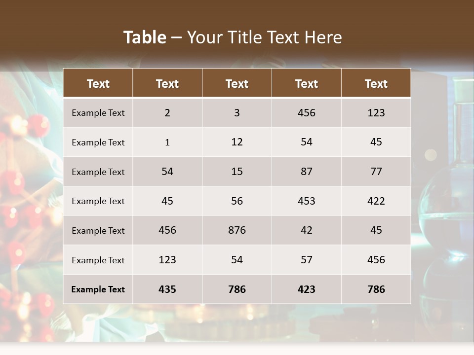 A Man In A Lab Coat Is Doing Something PowerPoint Template