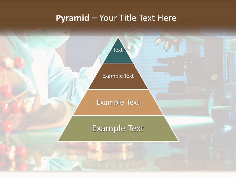 A Man In A Lab Coat Is Doing Something PowerPoint Template