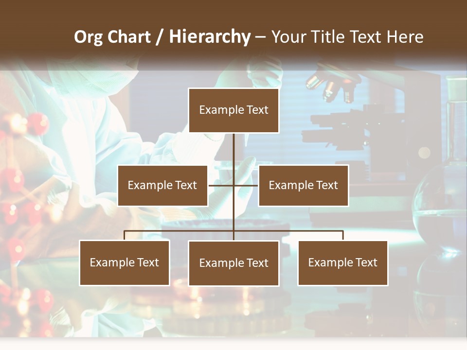A Man In A Lab Coat Is Doing Something PowerPoint Template