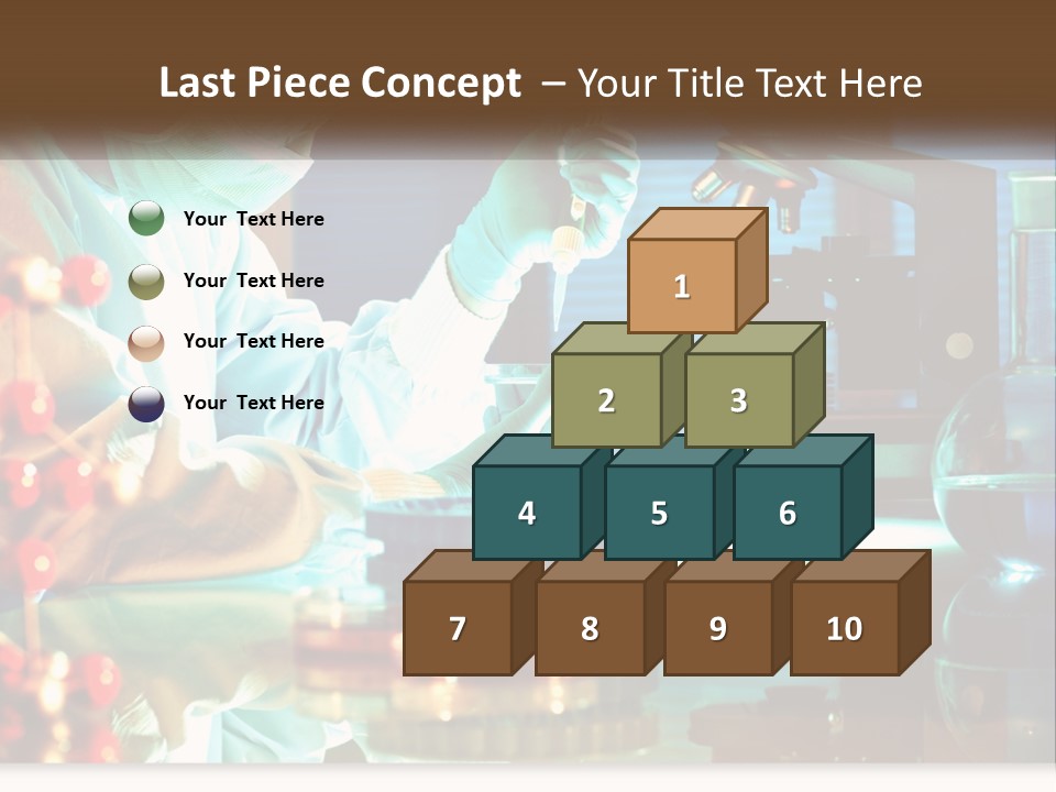 A Man In A Lab Coat Is Doing Something PowerPoint Template