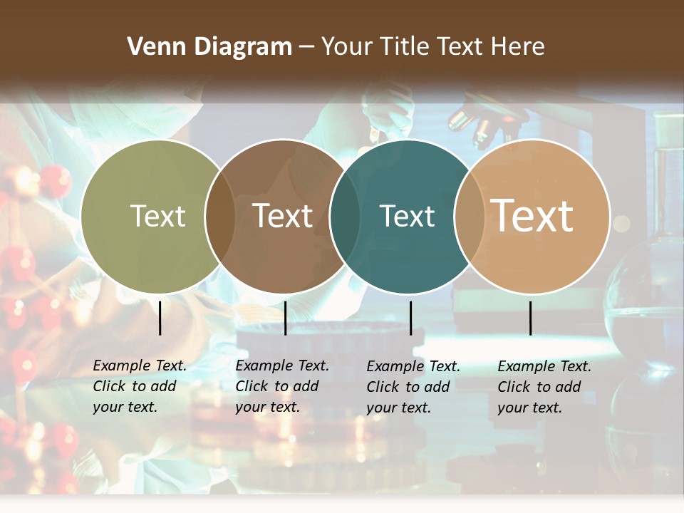 A Man In A Lab Coat Is Doing Something PowerPoint Template