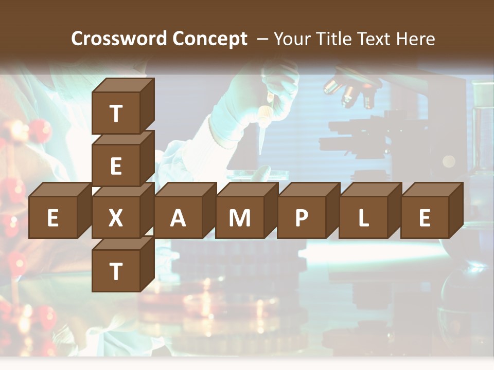 A Man In A Lab Coat Is Doing Something PowerPoint Template