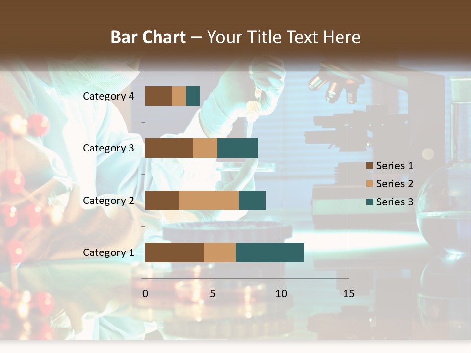 A Man In A Lab Coat Is Doing Something PowerPoint Template