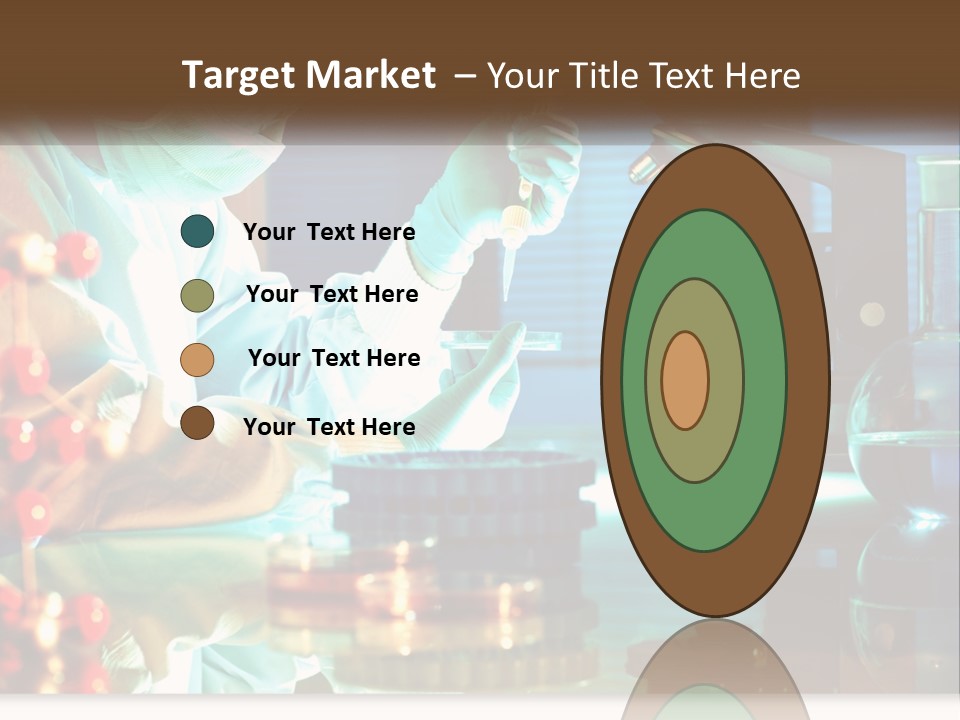 A Man In A Lab Coat Is Doing Something PowerPoint Template