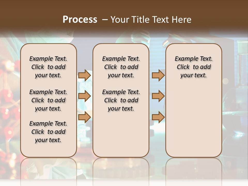 A Man In A Lab Coat Is Doing Something PowerPoint Template