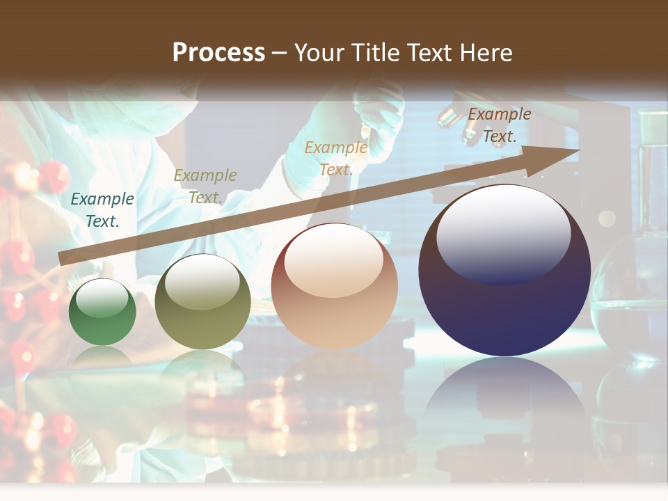 A Man In A Lab Coat Is Doing Something PowerPoint Template
