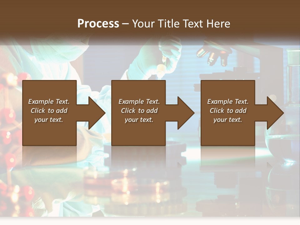 A Man In A Lab Coat Is Doing Something PowerPoint Template
