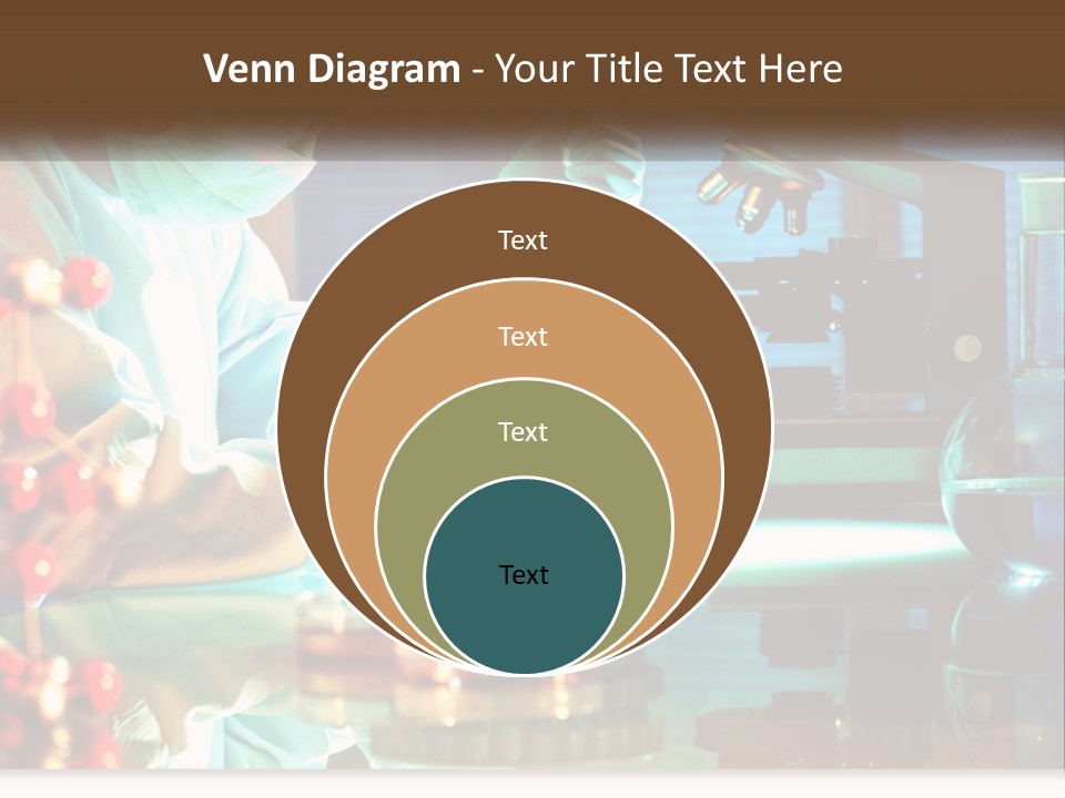 A Man In A Lab Coat Is Doing Something PowerPoint Template