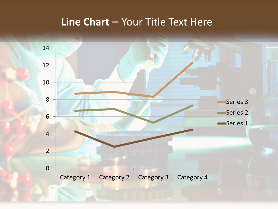 A Man In A Lab Coat Is Doing Something PowerPoint Template