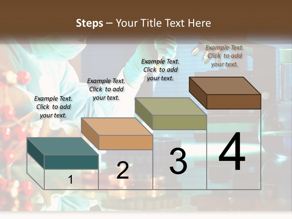 A Man In A Lab Coat Is Doing Something PowerPoint Template