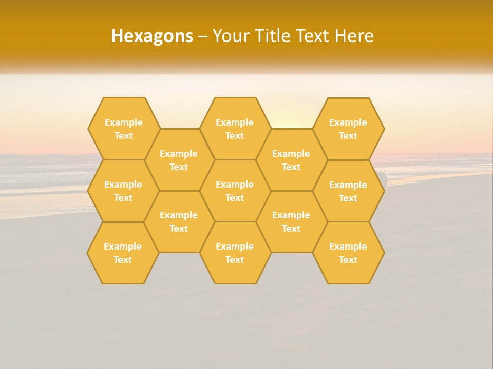 A Group Of People Riding Horses On A Beach At Sunset PowerPoint Template