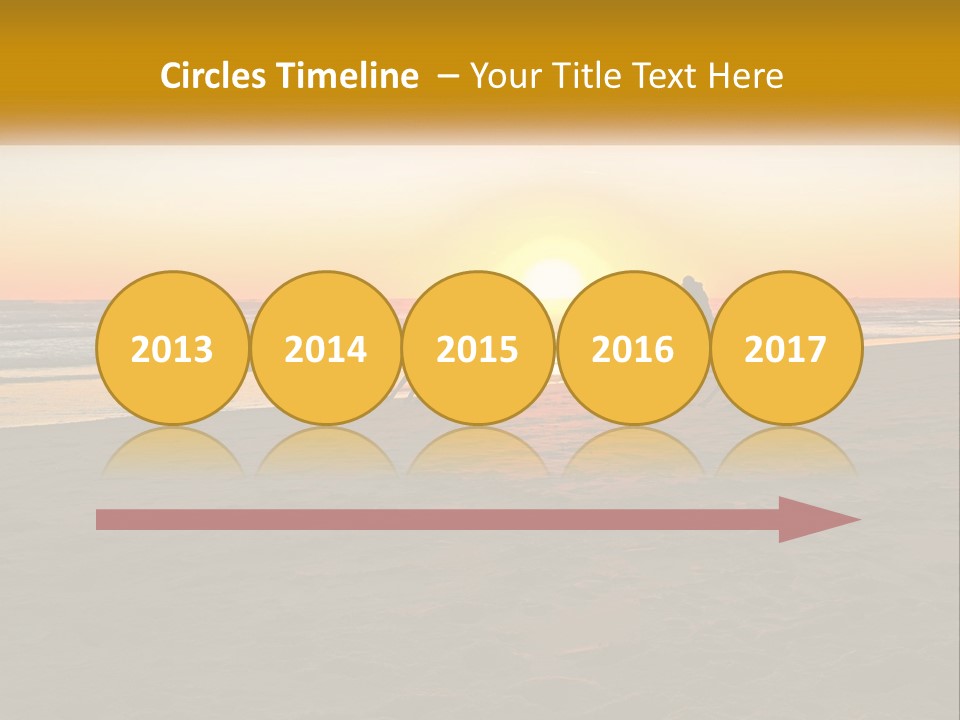 A Group Of People Riding Horses On A Beach At Sunset PowerPoint Template