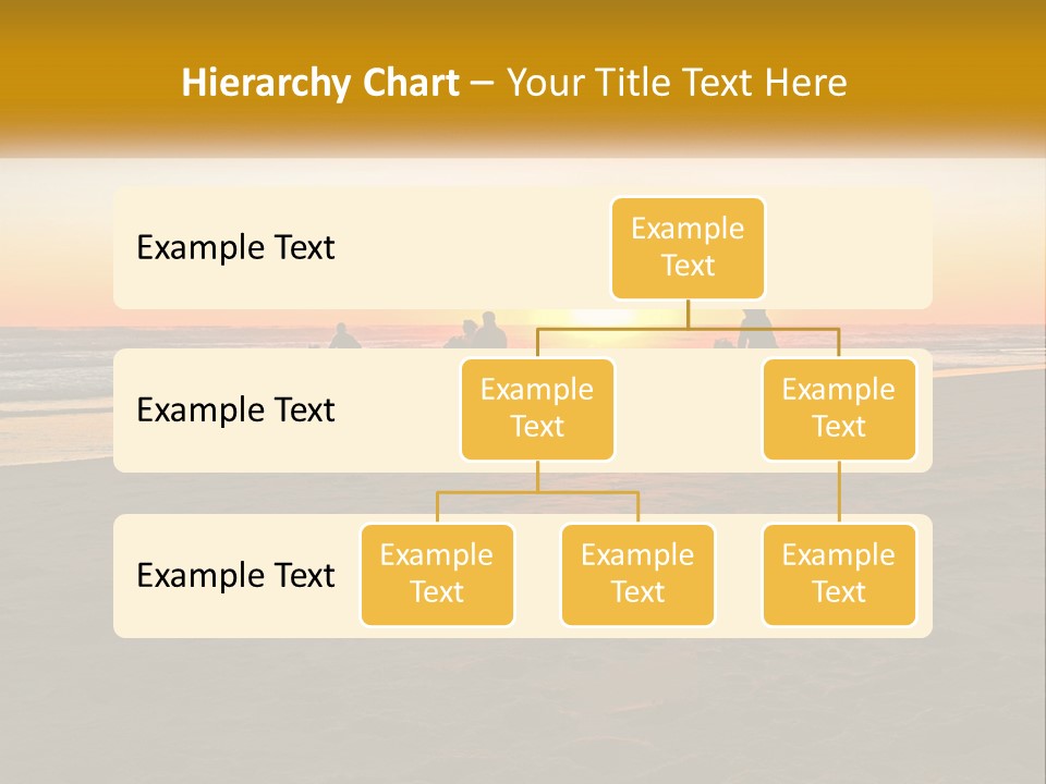 A Group Of People Riding Horses On A Beach At Sunset PowerPoint Template