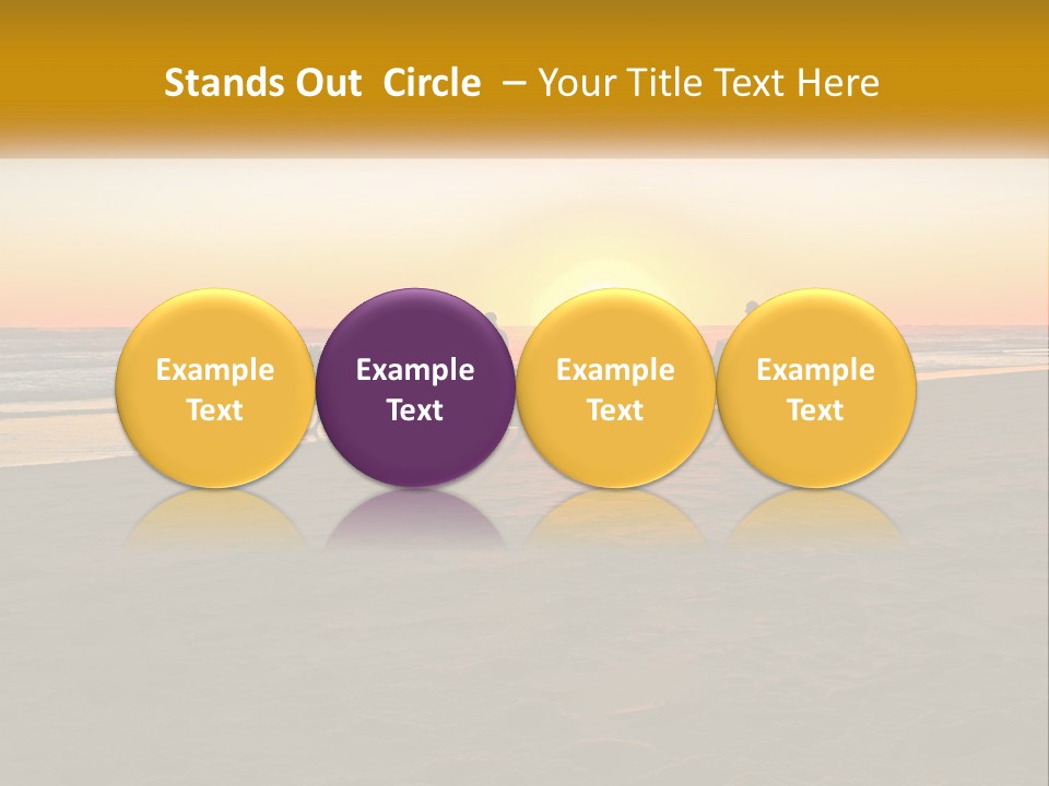 A Group Of People Riding Horses On A Beach At Sunset PowerPoint Template