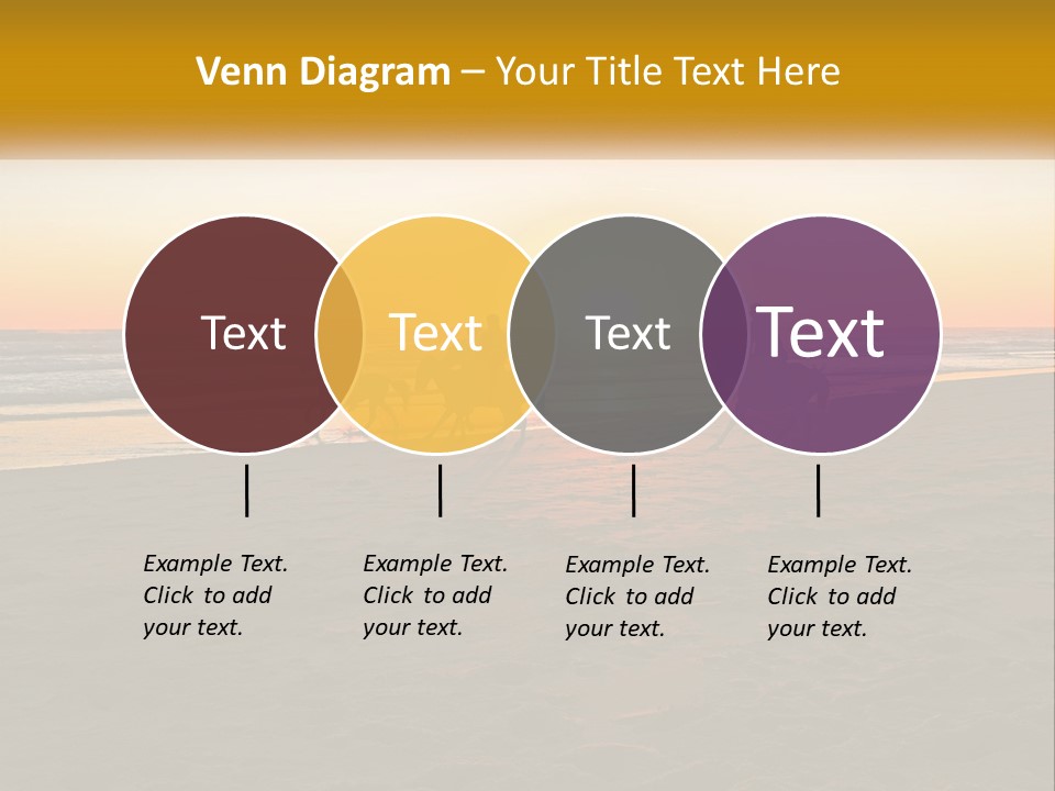 A Group Of People Riding Horses On A Beach At Sunset PowerPoint Template