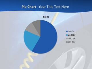A Blue Car With An Electric Charger Plugged Into It PowerPoint Template