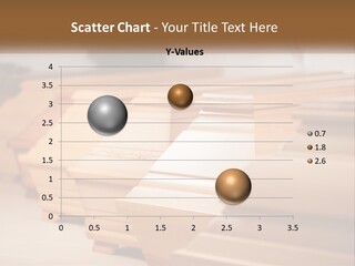 A Row Of Wooden Benches Sitting Next To Each Other PowerPoint Template