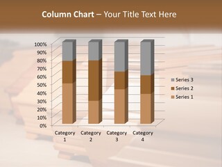 A Row Of Wooden Benches Sitting Next To Each Other PowerPoint Template