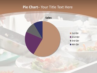 A Person Cooking Food On A Grill With Chopsticks PowerPoint Template