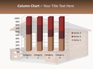 A Small Wooden Cabin With Windows And A Porch PowerPoint Template
