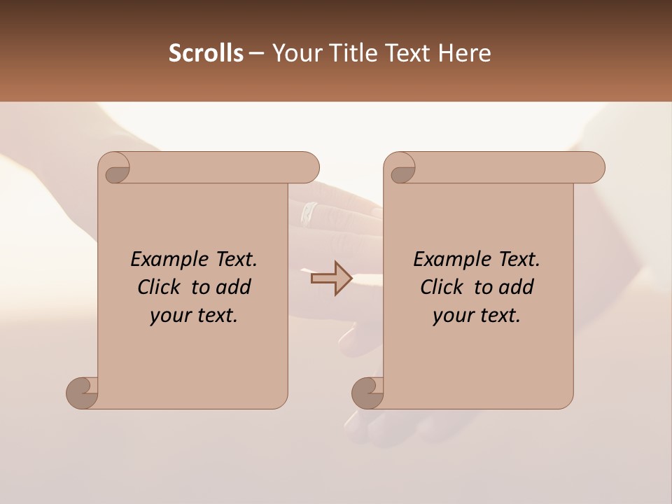 A Couple Holding Hands With The Sun Shining In The Background PowerPoint Template