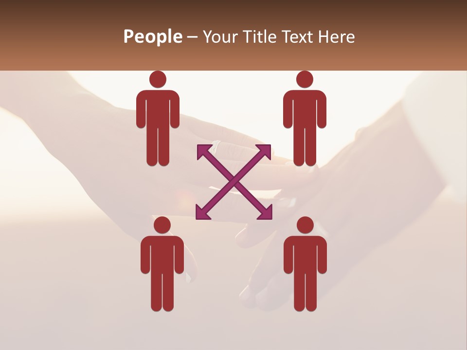 A Couple Holding Hands With The Sun Shining In The Background PowerPoint Template