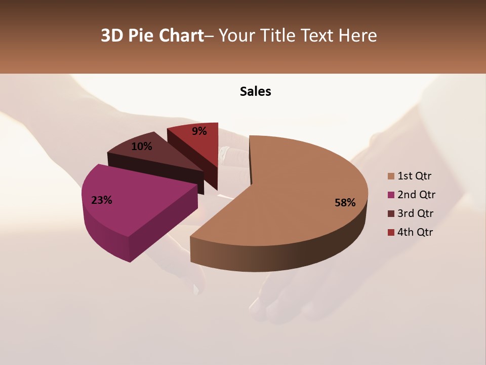 A Couple Holding Hands With The Sun Shining In The Background PowerPoint Template