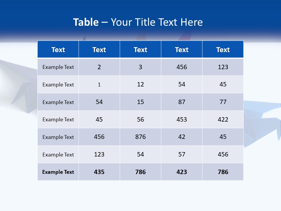 A Group Of Origami Birds On A White Background PowerPoint Template