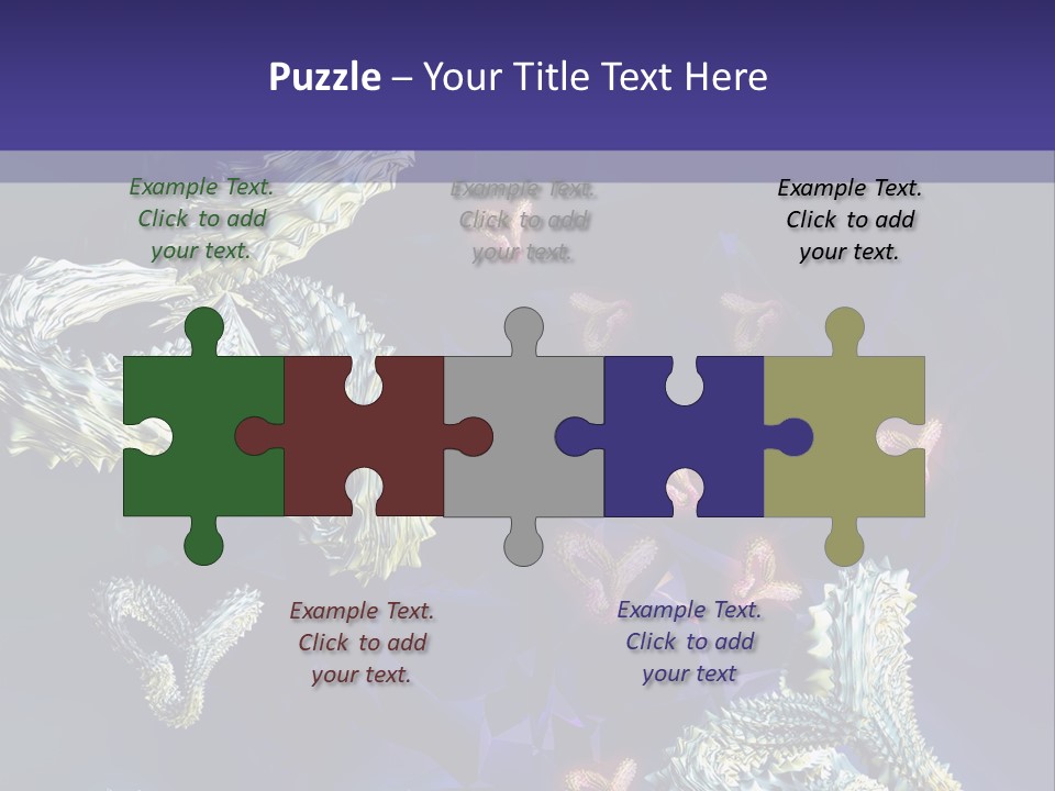 A Computer Generated Image Of A Human Brain PowerPoint Template