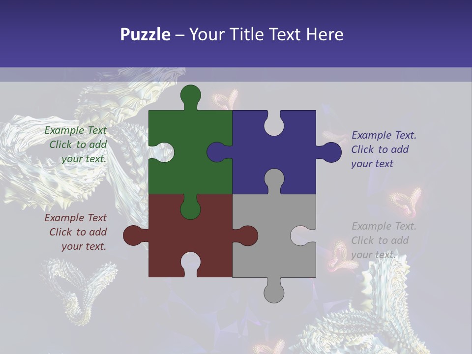 A Computer Generated Image Of A Human Brain PowerPoint Template