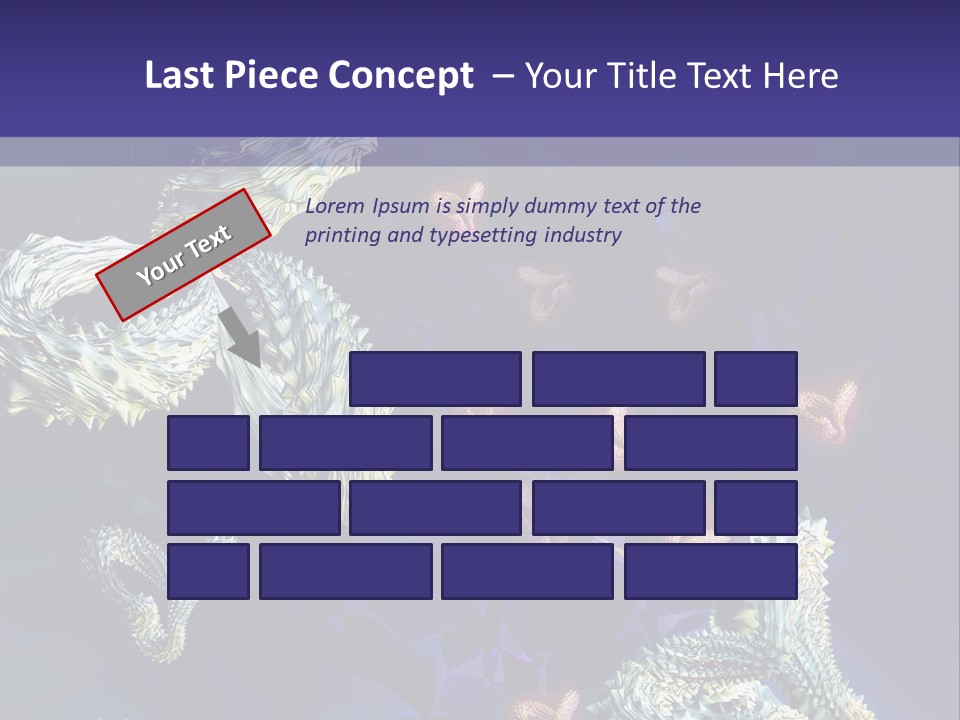 A Computer Generated Image Of A Human Brain PowerPoint Template