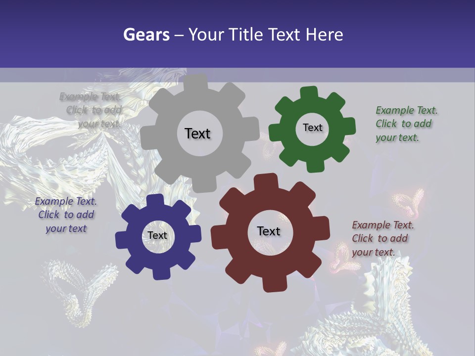 A Computer Generated Image Of A Human Brain PowerPoint Template