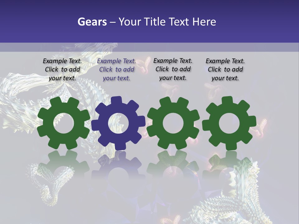 A Computer Generated Image Of A Human Brain PowerPoint Template