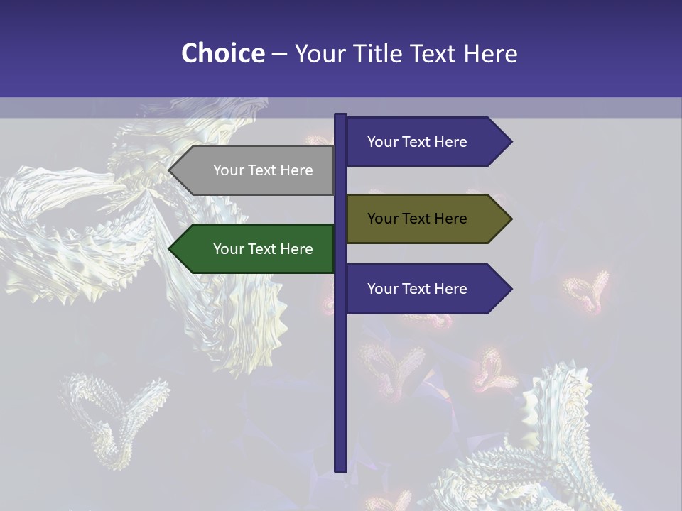 A Computer Generated Image Of A Human Brain PowerPoint Template
