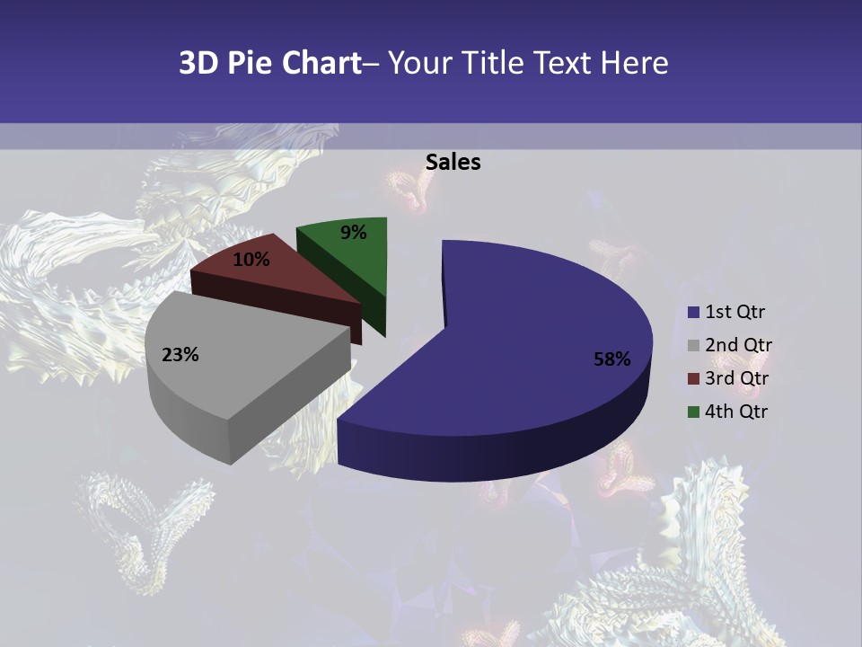 A Computer Generated Image Of A Human Brain PowerPoint Template