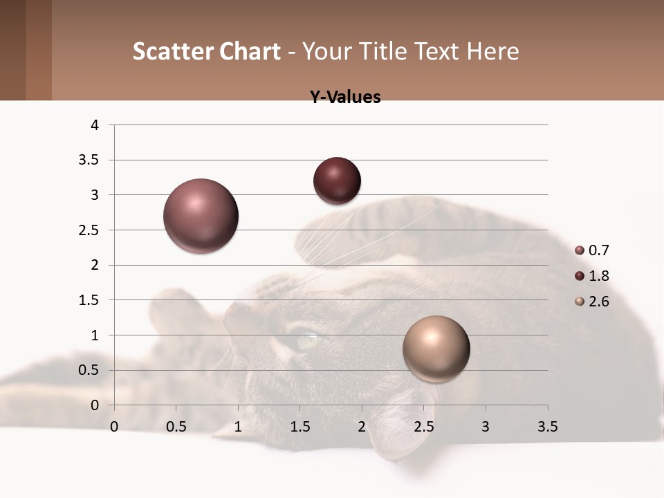 A Cat Laying On Its Back On Top Of A Table PowerPoint Template