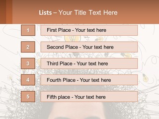 A Woman With A Light Bulb Above Her Head PowerPoint Template
