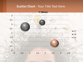A Woman With A Light Bulb Above Her Head PowerPoint Template