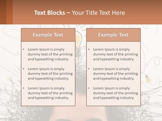 A Woman With A Light Bulb Above Her Head PowerPoint Template