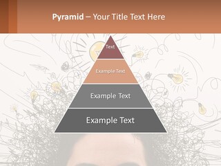 A Woman With A Light Bulb Above Her Head PowerPoint Template