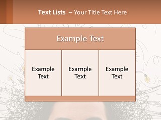 A Woman With A Light Bulb Above Her Head PowerPoint Template