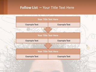 A Woman With A Light Bulb Above Her Head PowerPoint Template